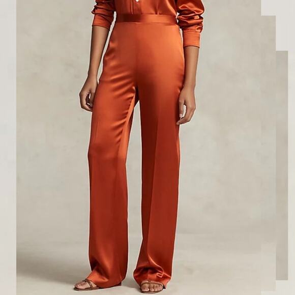 Polo by Ralph Lauren Orange Straight Leg Pants & Jumpsuit - Picture 11 of 12